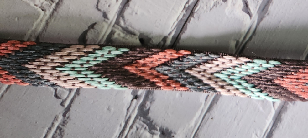 Embroidered Chevron 3/4" wide Strap