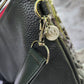 Snakeskin Vinyl and Black Duplex Crossbody