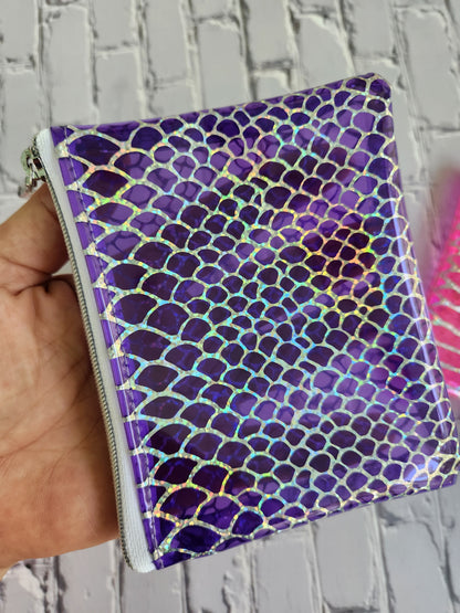 Personal pouch - Vinyl/Jelly Snakeskin hologram