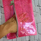 Snakeskin Vinyl/Jelly, water resistant, Cosmetic Bags