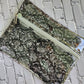 Snakeskin Vinyl/Jelly, water resistant, Cosmetic Bags
