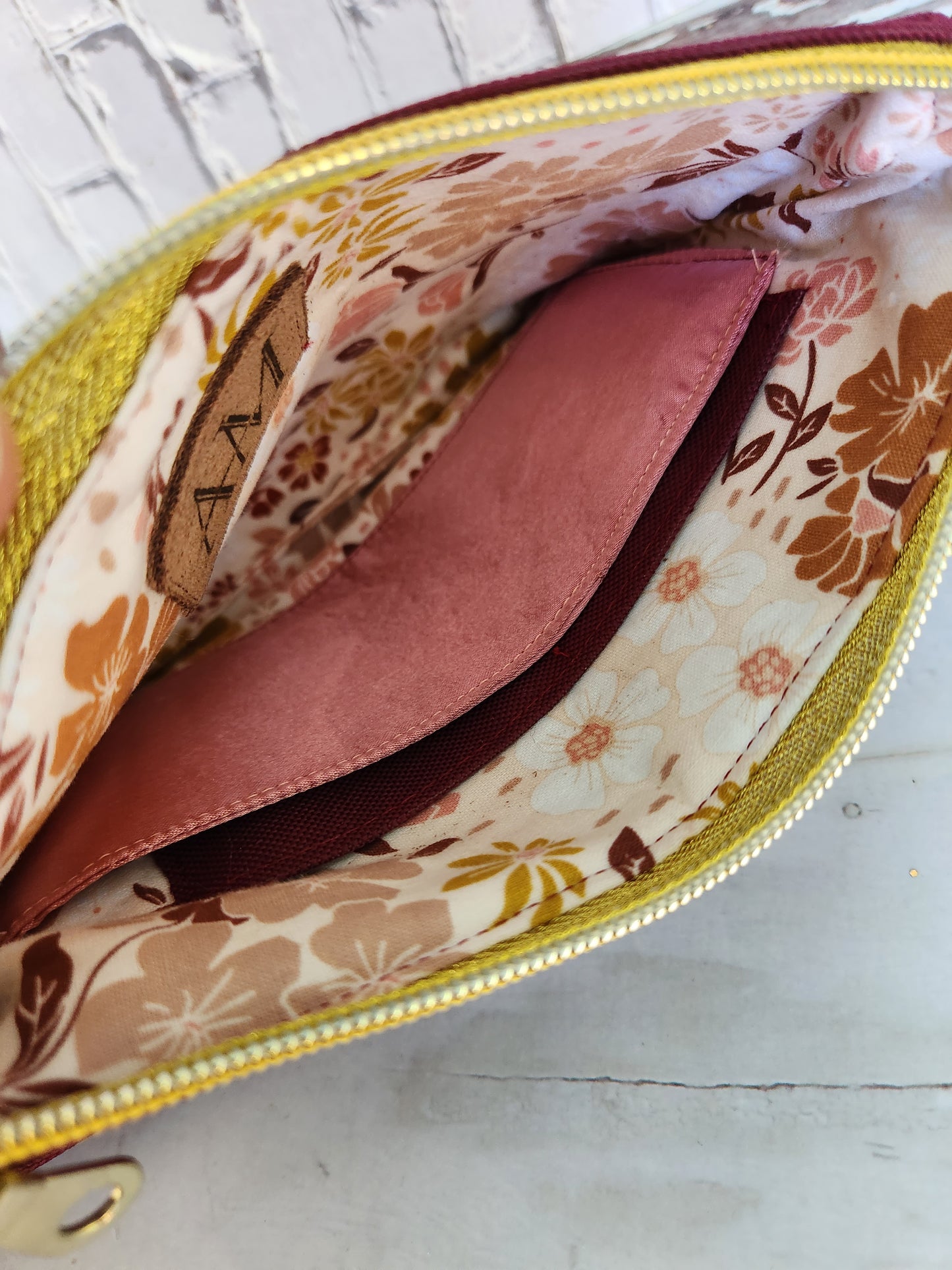 Maroon Essential Crossbody Clutch - Canvas - Autumn