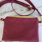 Maroon Essential Crossbody Clutch - Canvas - Autumn