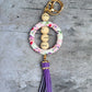 XL Silicone and Fringe Purse Clip/Key Chain