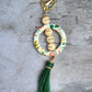XL Silicone and Fringe Purse Clip/Key Chain