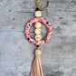 XL Silicone and Fringe Purse Clip/Key Chain