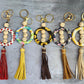 XL Silicone and Fringe Purse Clip/Key Chain