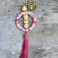 XL Silicone and Fringe Purse Clip/Key Chain