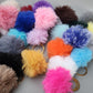2 inch super soft POMPOM Key chains - Multicolored