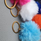2 inch super soft POMPOM Key chains - Multicolored