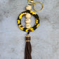 XL Silicone and Fringe Purse Clip/Key Chain