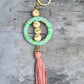 XL Silicone and Fringe Purse Clip/Key Chain