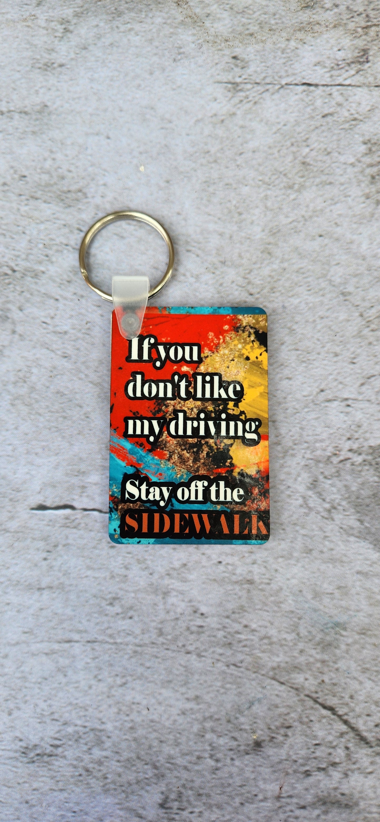 Rectangle Key Chain 2"