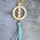 XL Silicone and Fringe Purse Clip/Key Chain