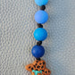 Silicone Beaded Boot Bag Charm/Key Clip