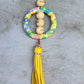 XL Silicone and Fringe Purse Clip/Key Chain
