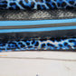 Blue Leopard Patent Leather Iris Shoulder Bag
