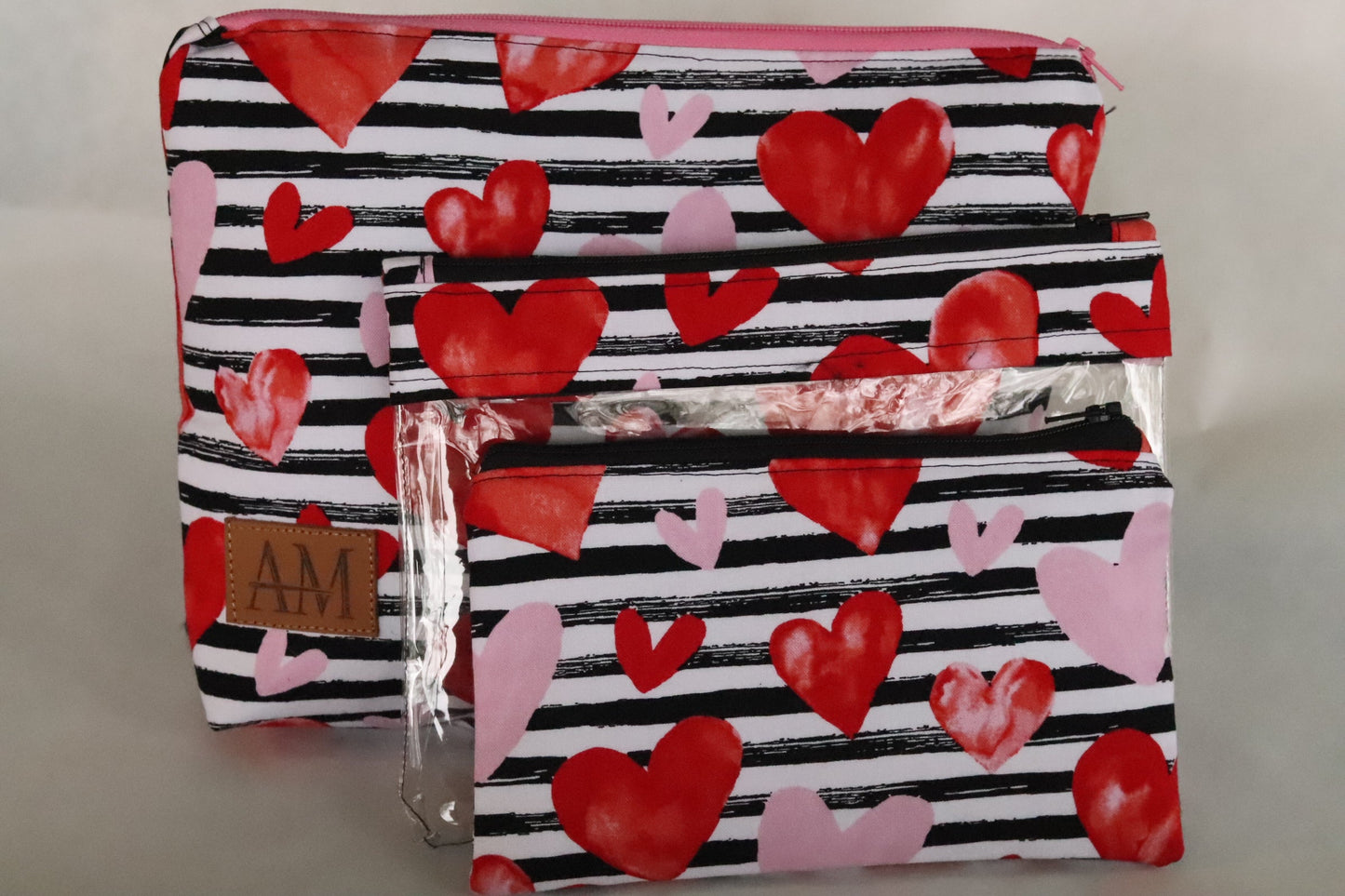 Cosmetic bag 3 pack gift set
